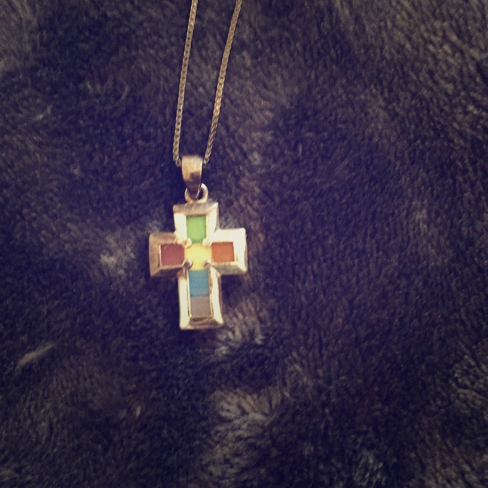 Vintage cross necklace